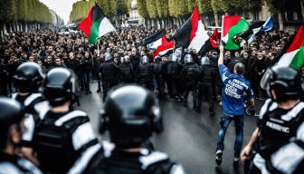 Anti-Israel-Proteste in Paris während des Länderspiels zwischen Frankreich und Israel